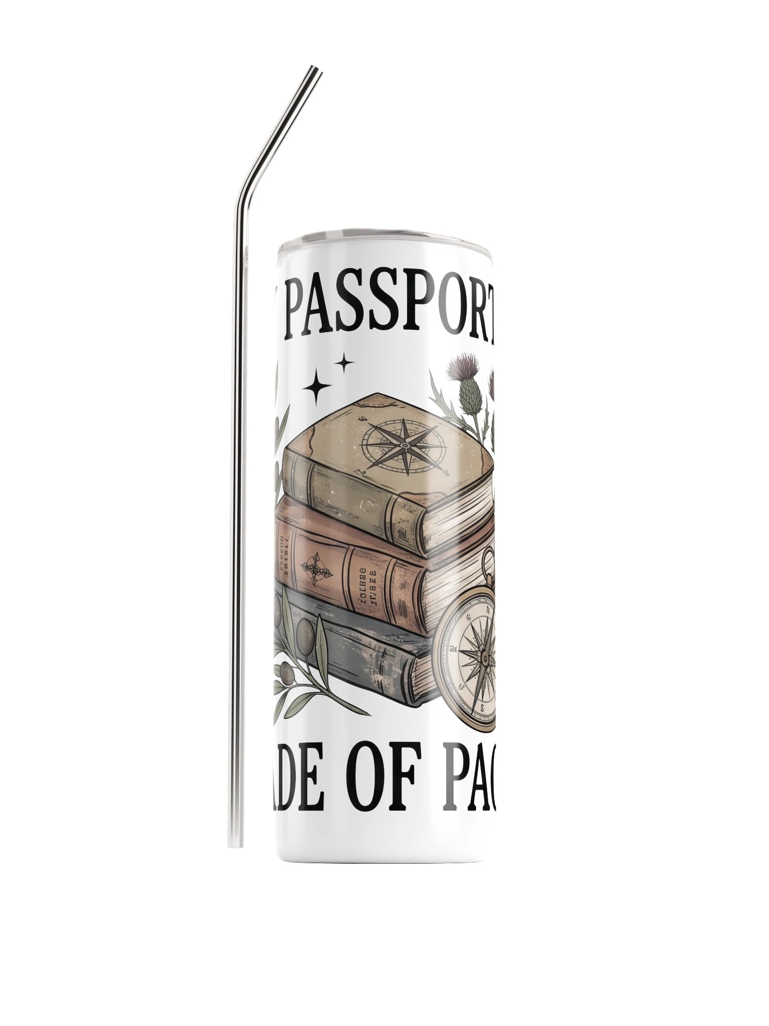 My Passport Is Made of Pages Tumbler product image (1)