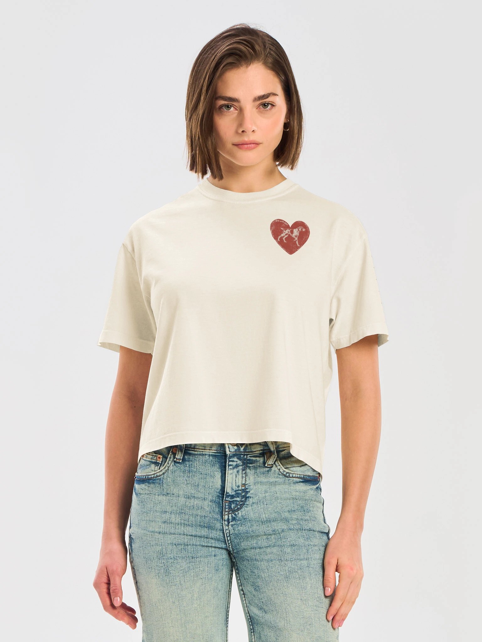 Girls with GSPs | Heart Tee Boxy product image (2)