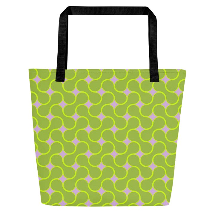 Lime Green Metaball Pattern All Over Print Tote product image (1)