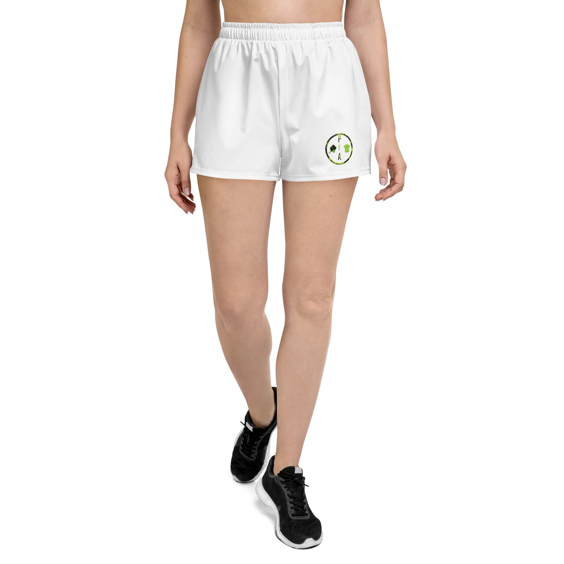 Neon Green PFA Circle Athletic Shorts product image (1)