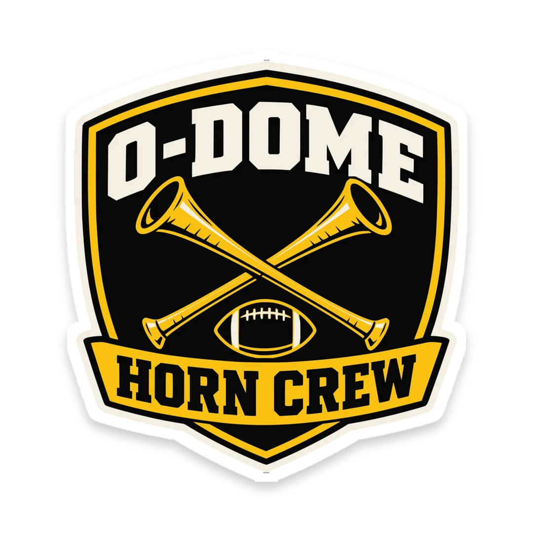 O-Dome Horn Crew Shield — Kiss-Cut Sticker