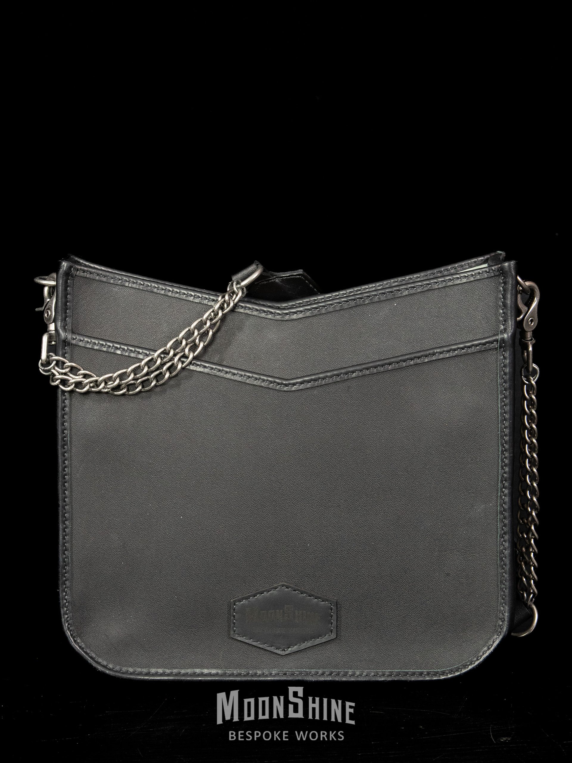 Blue Metallic Acid Wash Hair-On Hide Shoulder Bag product image (5)