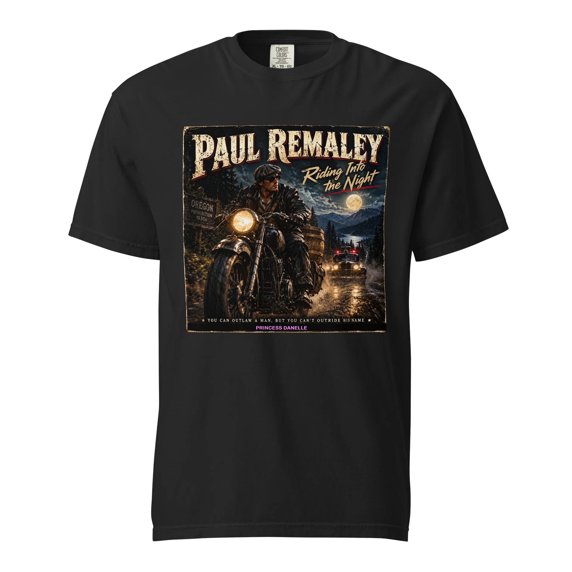 Paul Remley Motorcycle Night Ride T-Shirt product image (1)