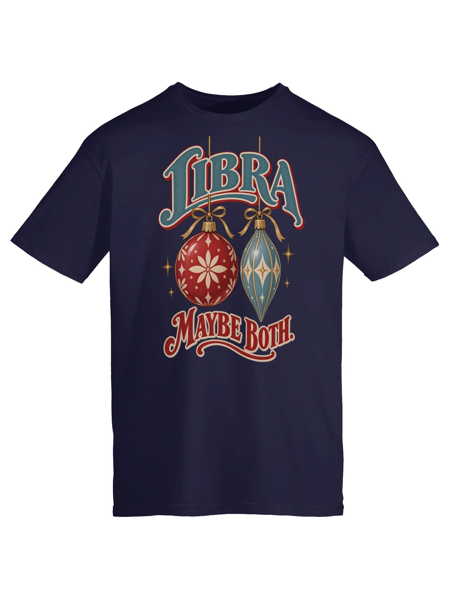 Libra Maybe Both Christmas Ornament T-Shirt product image (5)