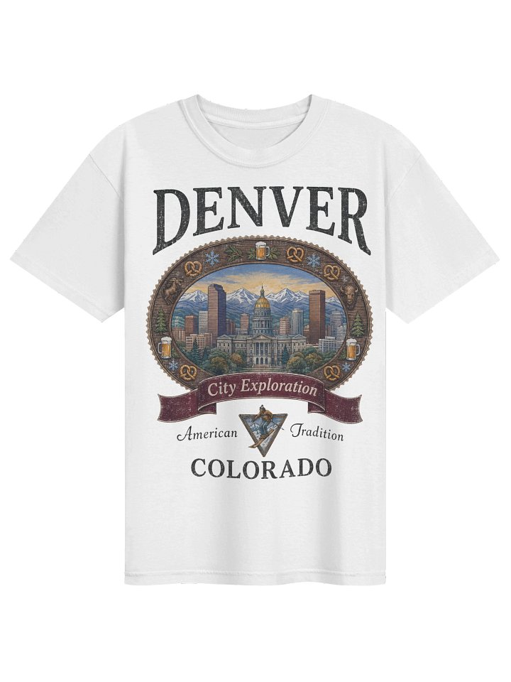 Vintage Denver Shirt, Colorado Graphic Tee, Comfort Colors 1717 Mountain Travel Souvenir T-Shirt product image (27)