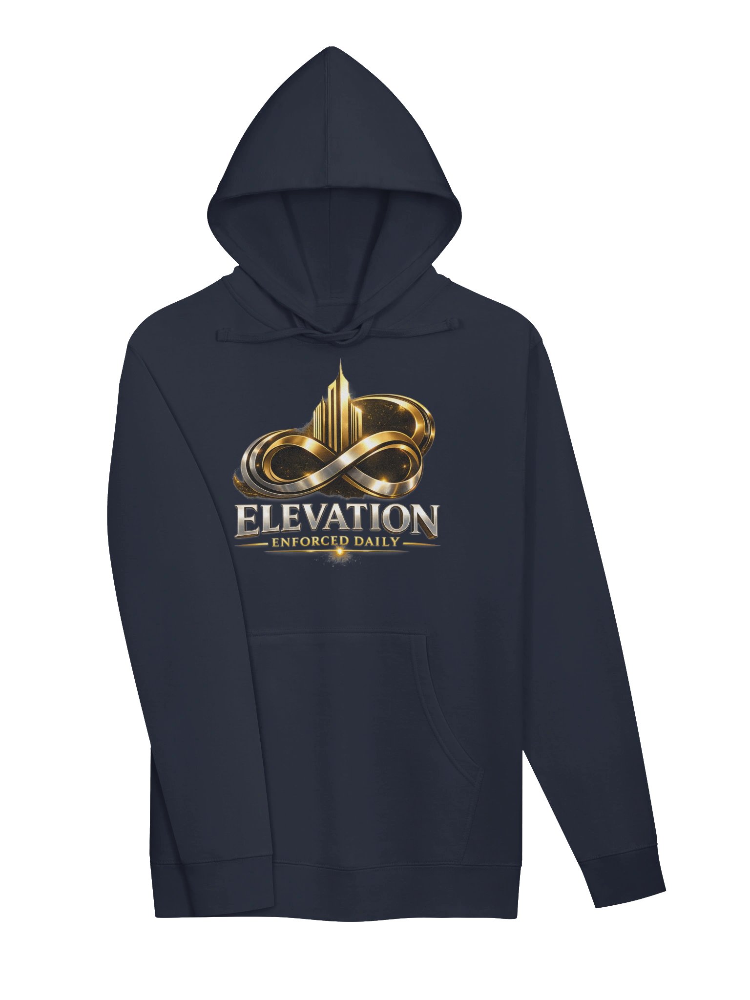 Elevation Enforced Daily — Midweight Premium Hoodie (Front Large Logo / Back Statement) product image (3)