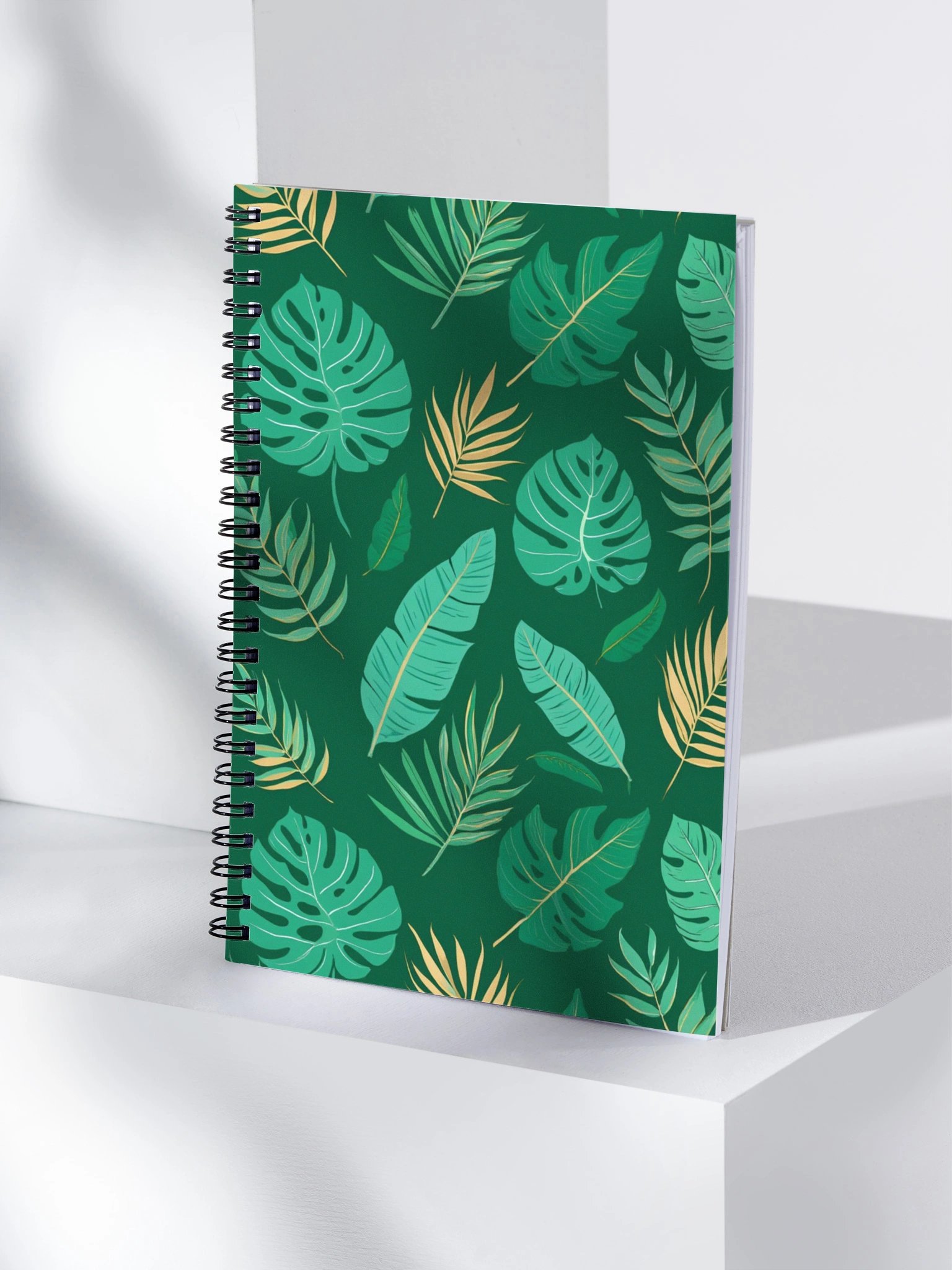 Tropical Leaves Spiral Notebook product image (4)