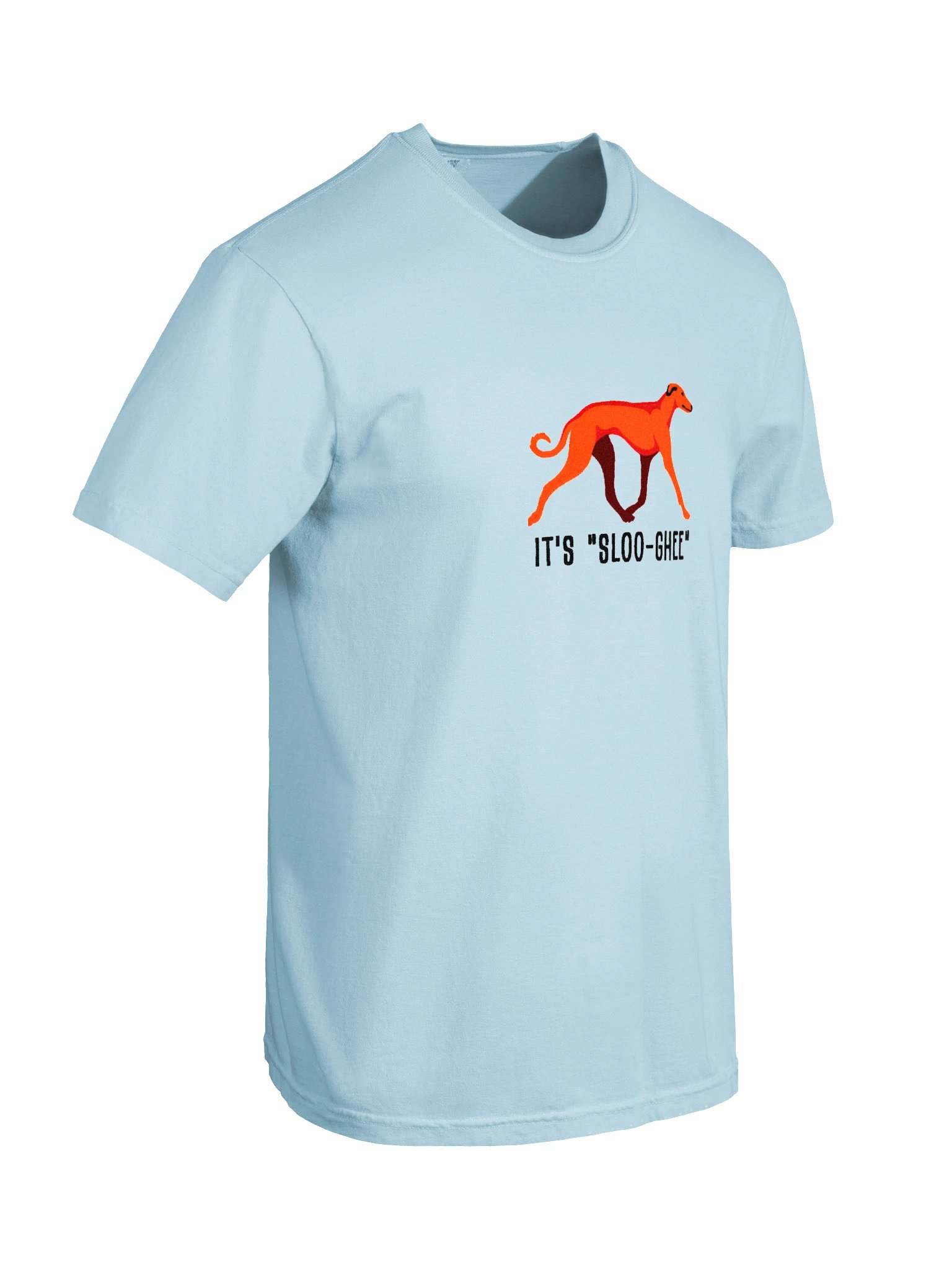 It's Sloo-Gee T-Shirt(Embroidered) of a Sloughi(Red) product image (11)