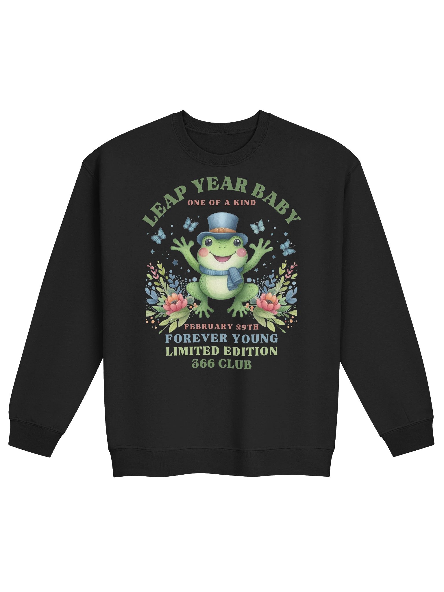 Leap Year Sweatshirt February 29th Birthday Long Sleeve Top Leapers 366 Club Unisex Gift product image (2)