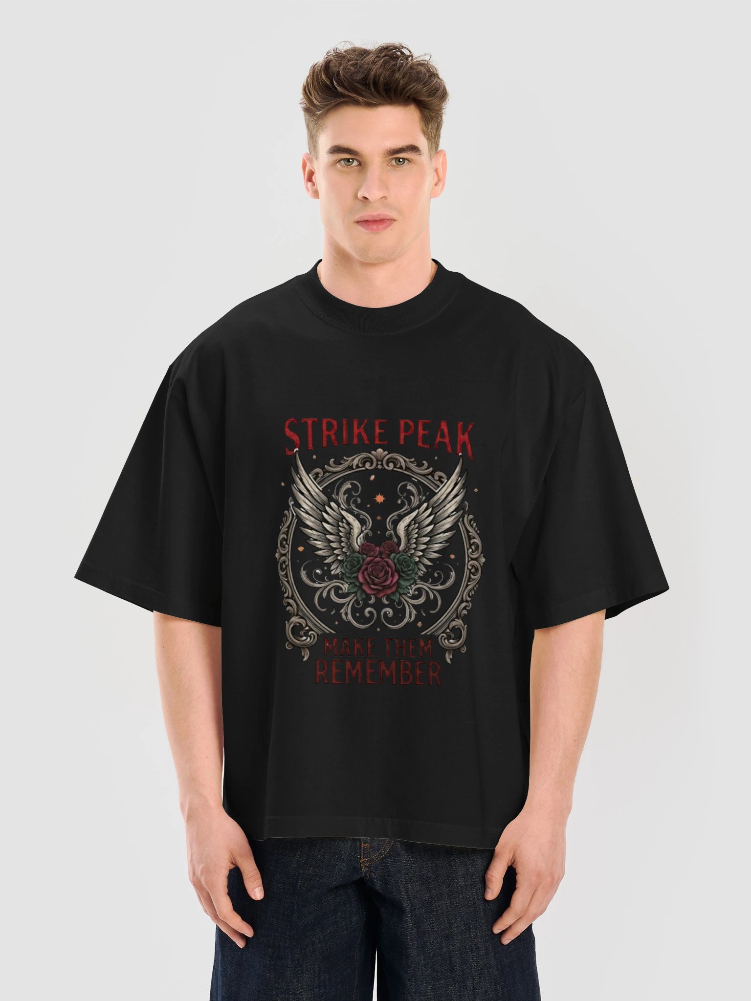Premium Heavyweight Oversized Graphic T-Shirt - "Make Them Remember" Dual-Sided Statement Streetwear product image (13)