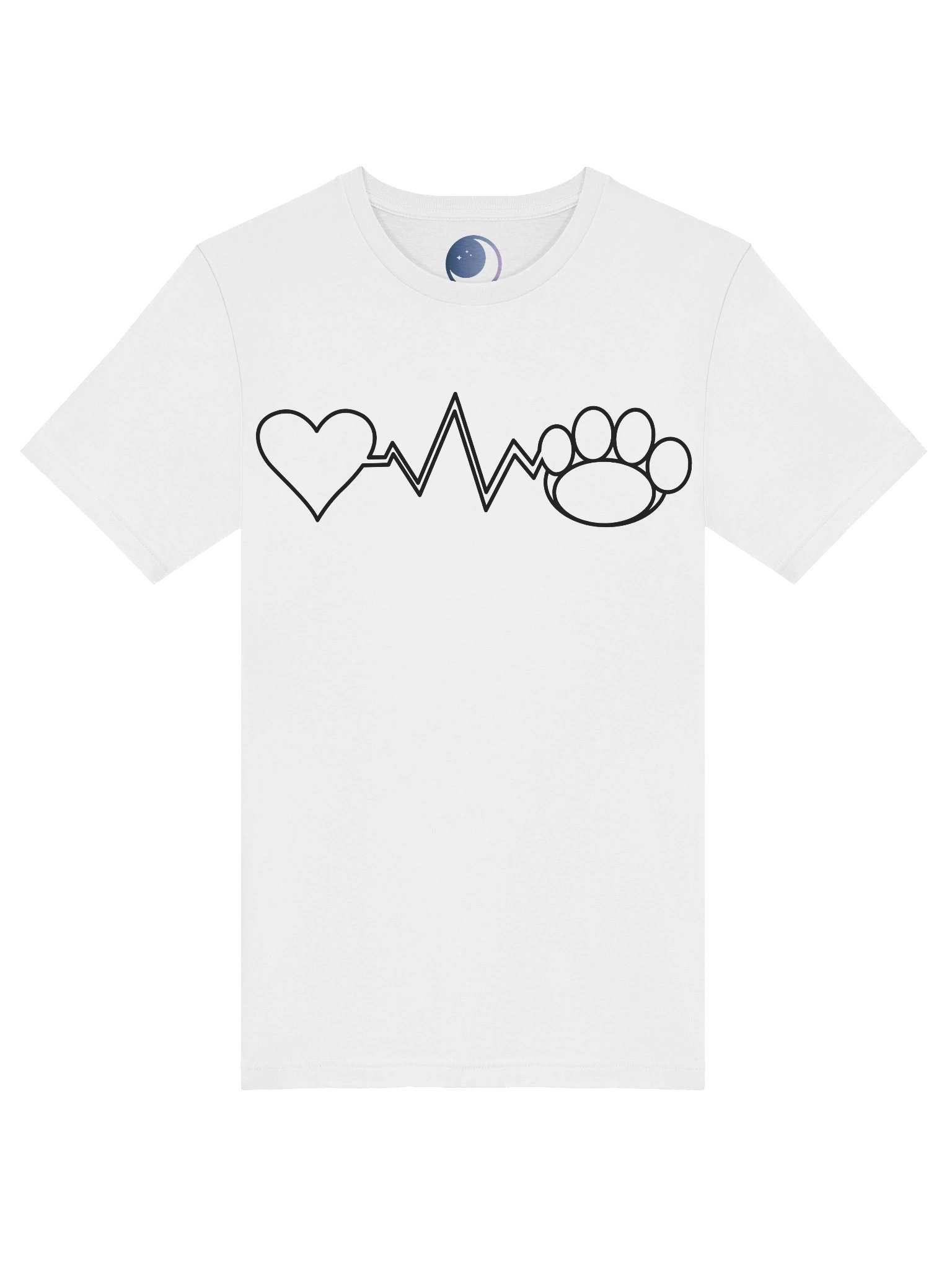 MooMoo Heart-Paw Tee (Black Outline) product image (5)