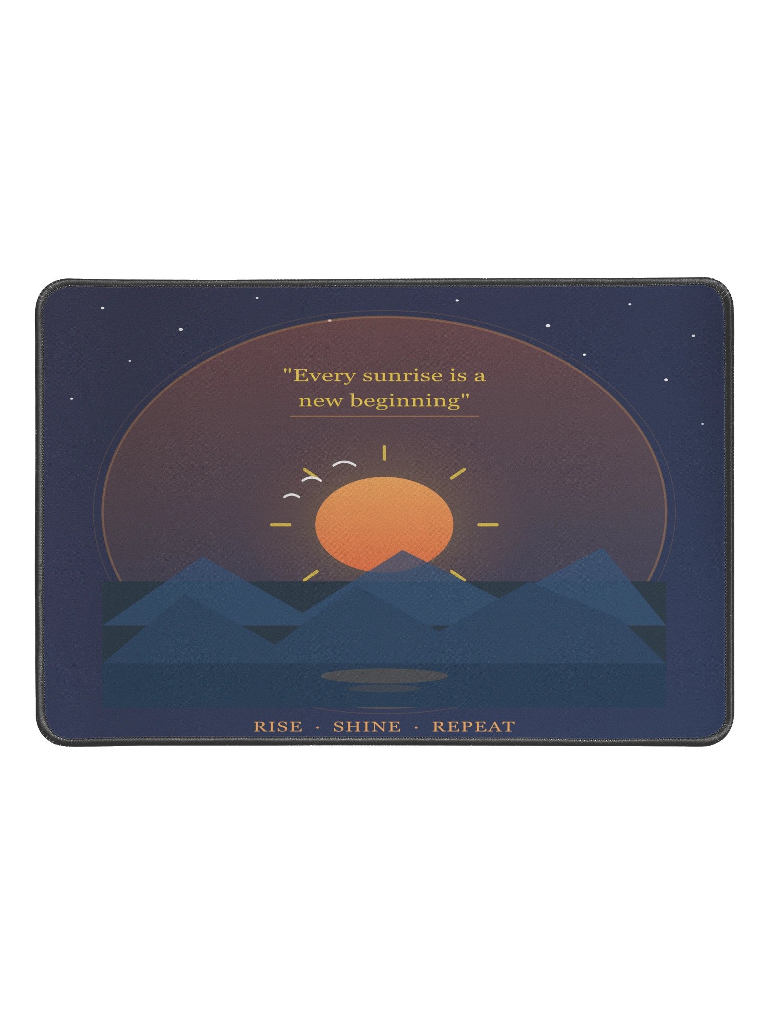 Sunrise Inspirational Desk Mat 12x18 – New Beginning Design product image (1)