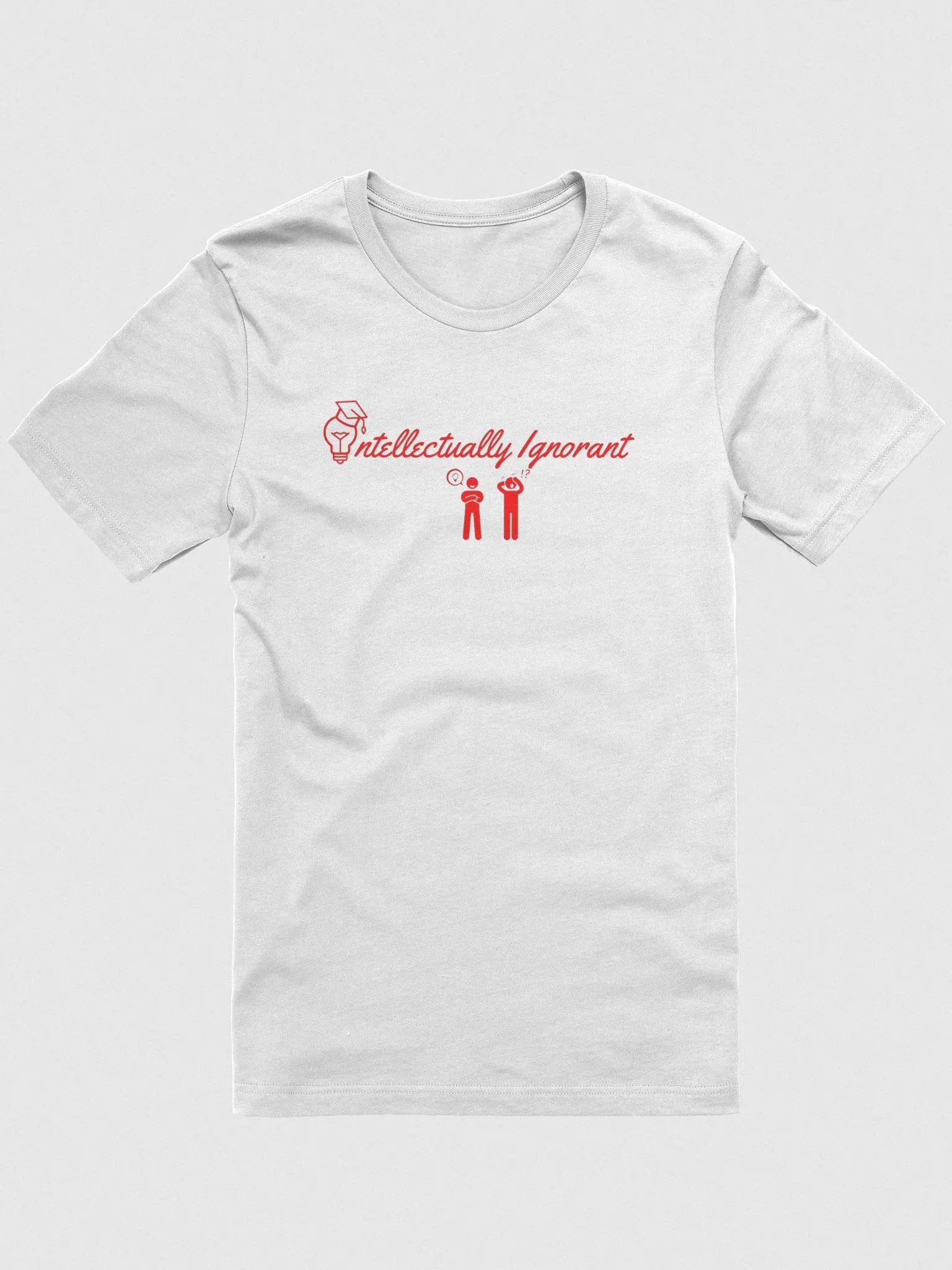 Intellectually Ignorant ( RED LOGO) Bella Canvas Super Soft T-shirt product image (1)