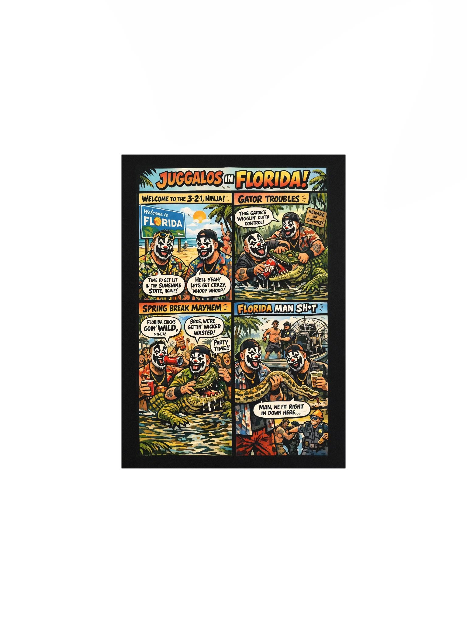 🌴 Juggalos in Florida – 5x7 Matte Poster product image (1)