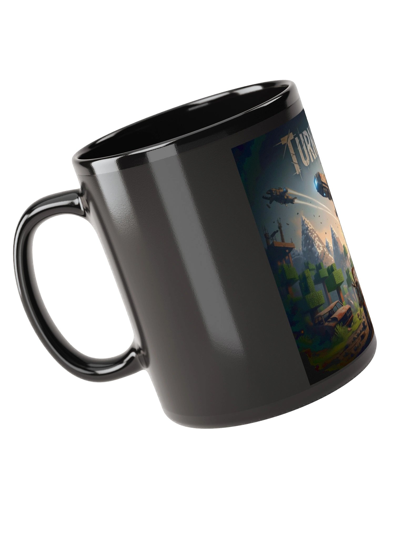 TurnipLee zombie killer black mug product image (4)