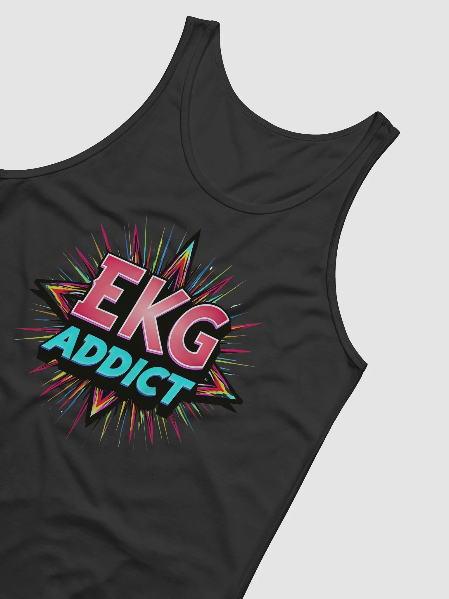 Vibrant EKG Addict Jersey Tank product image (28)