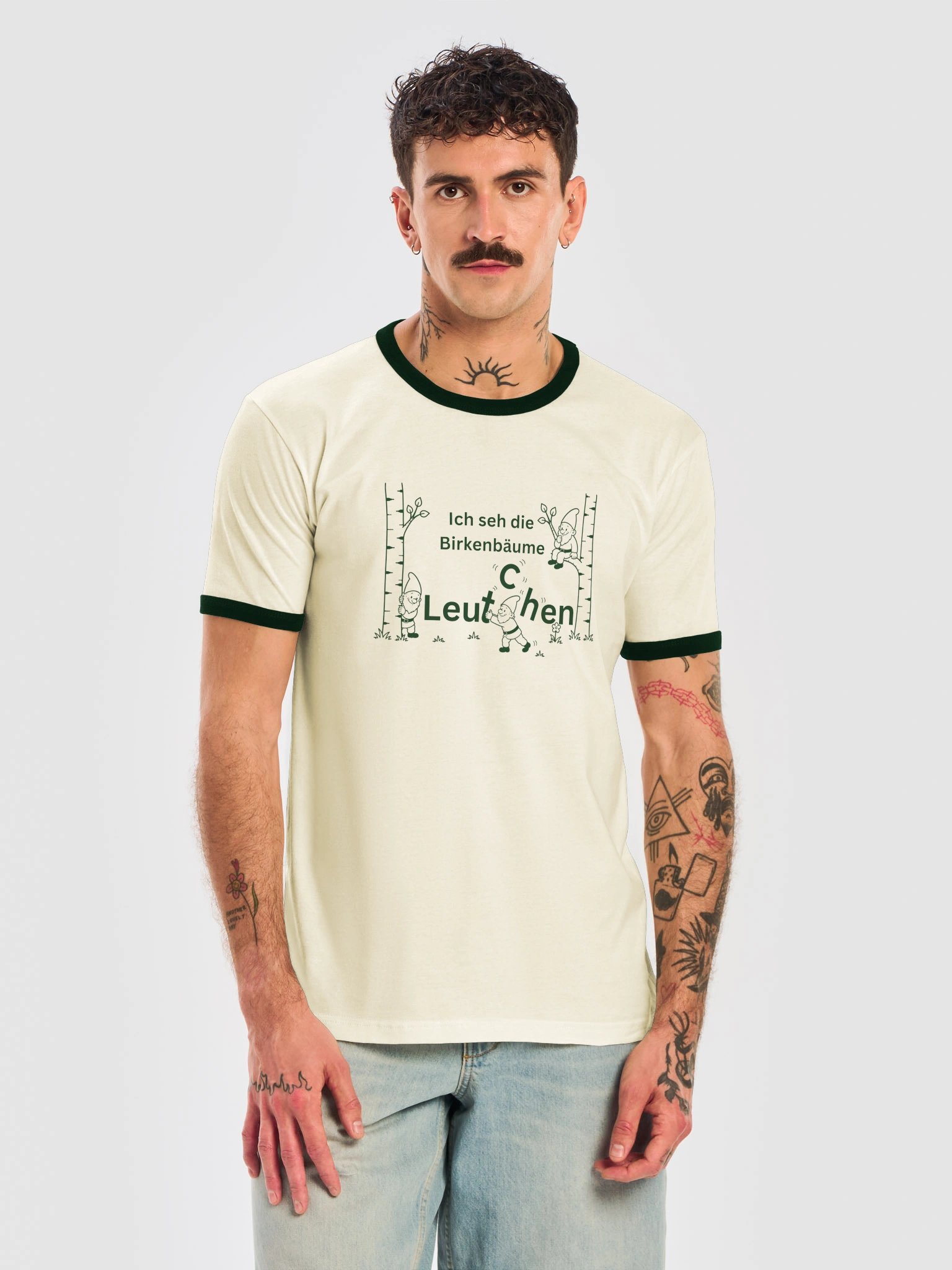 Ich seh' die Birkenbäume Leutchen Adult Unisex T-Shirt product image (5)