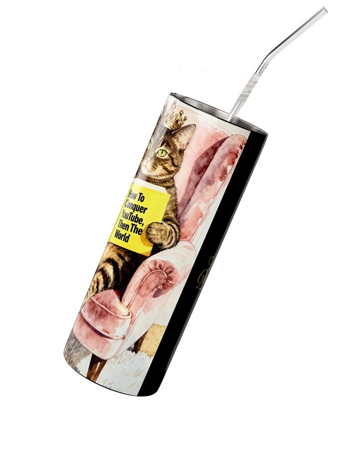 Queen Gloria Reusable Drinks Tumbler With Straw - Stainless Steel product image (2)