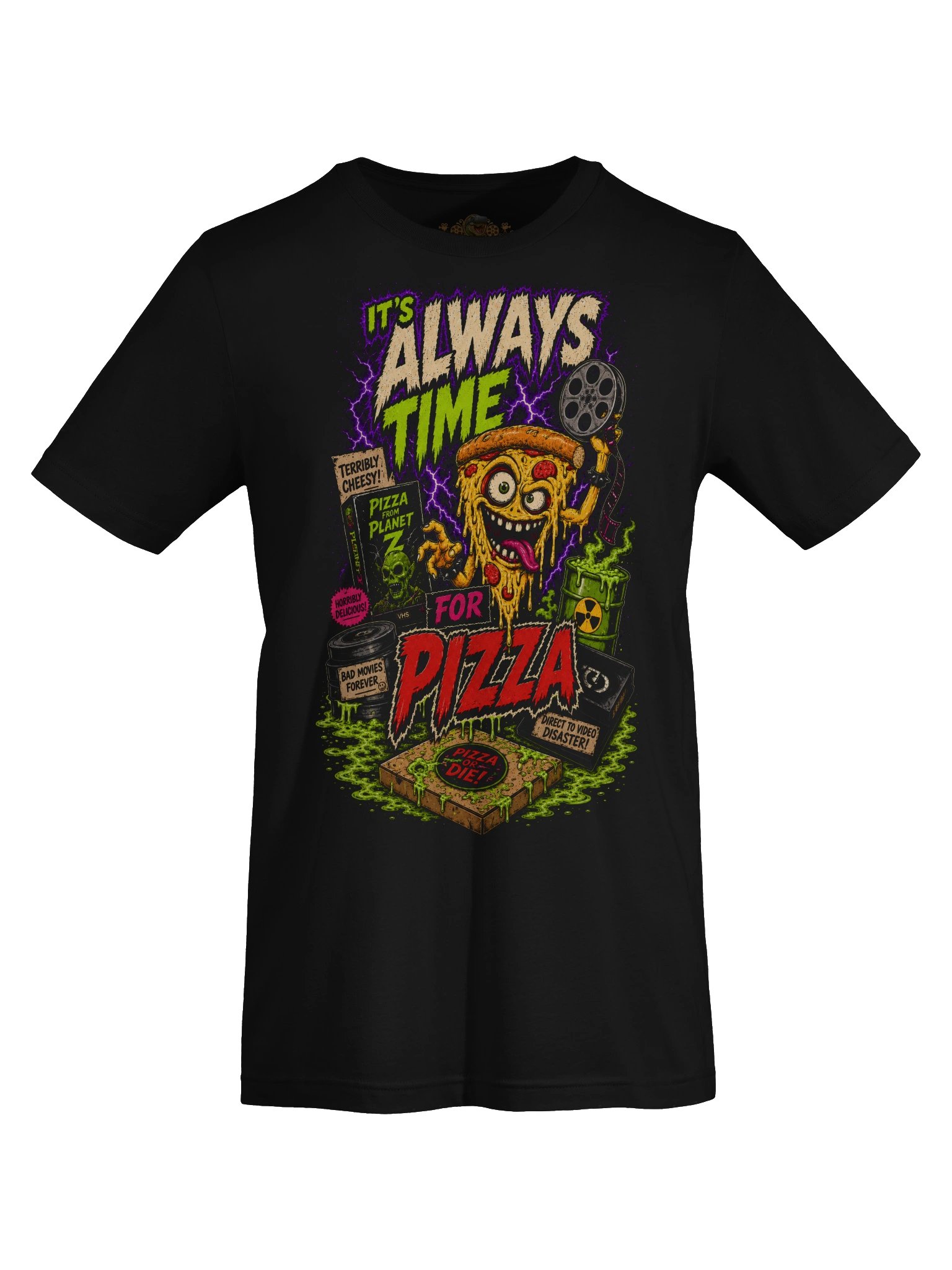 It’s Always Time for Pizza — Bad Movies Horror Tee product image (21)