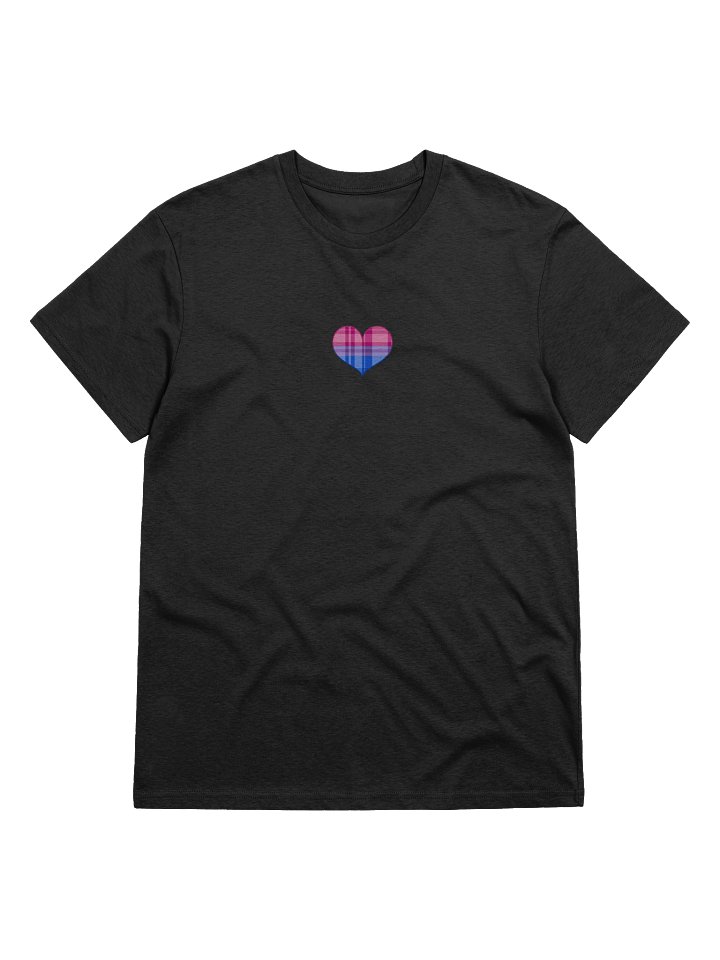 Bi Pride Flannel Heart Tee (Up to 5xl) product image (1)