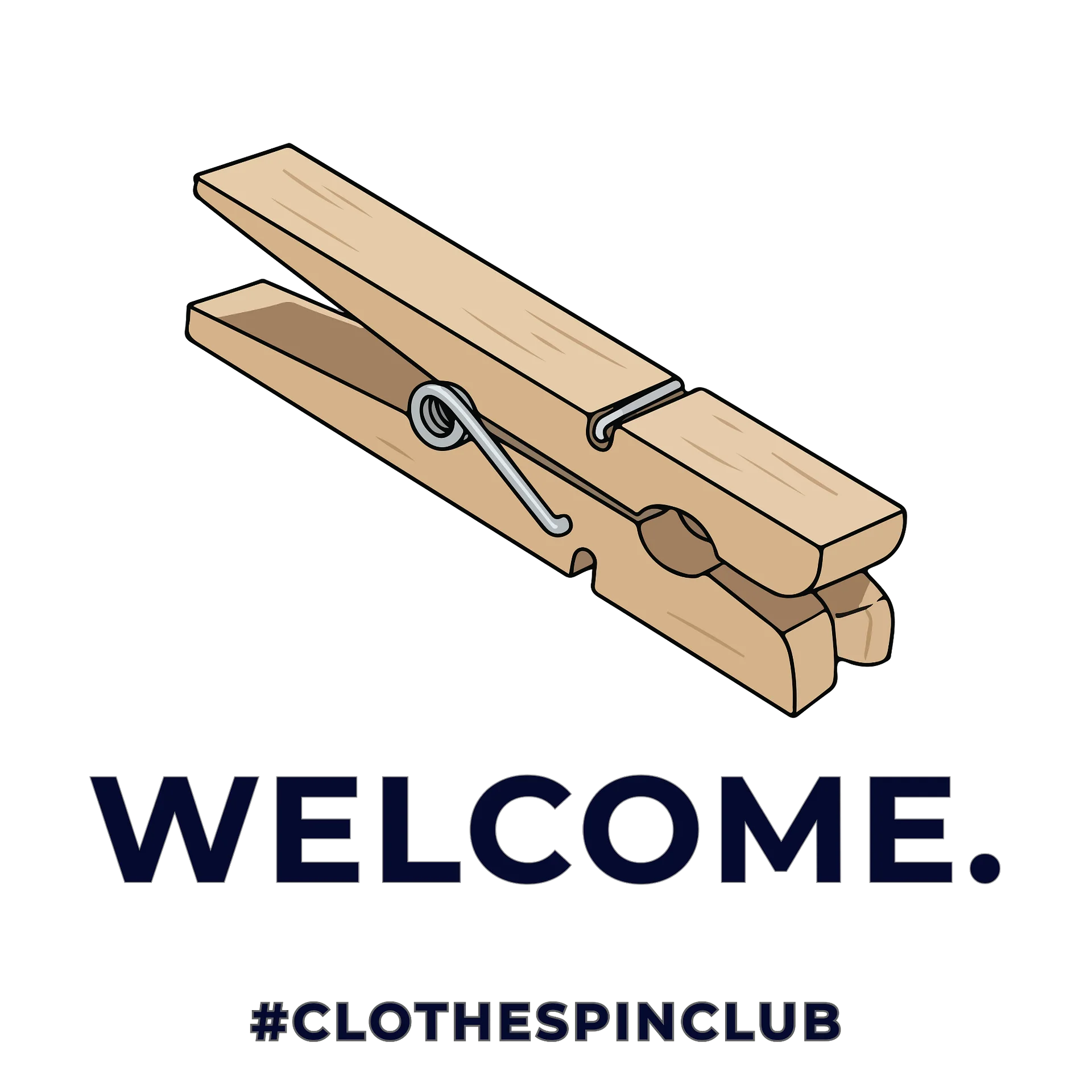 Welcome Pin Vinyl Sticker product image (1)
