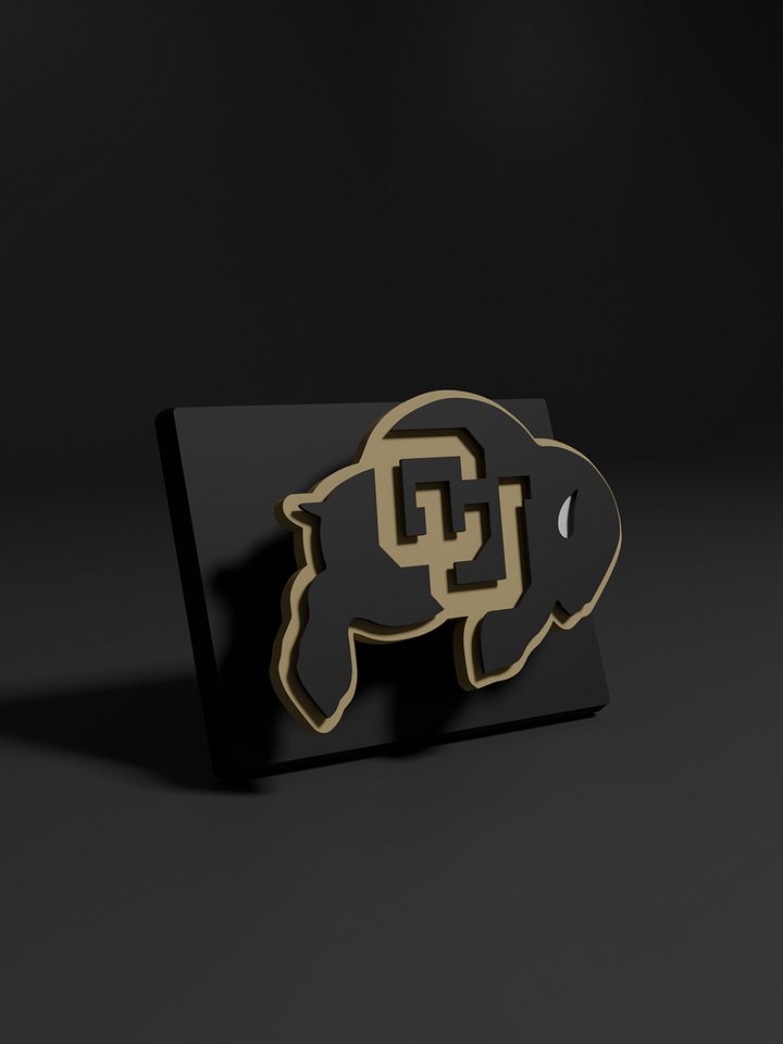 University of Colorado Buffaloes 3D Printed Floating Logo Sign (Digital File Only) product image (1)