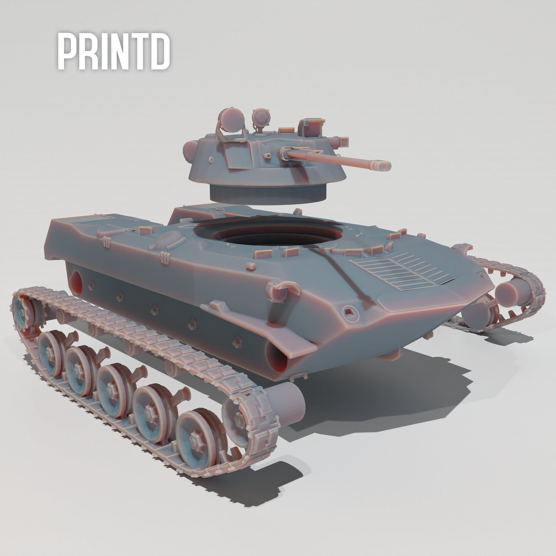 BMD-2 Light Infantry Vehicle - Modern Warfare Wargame Hobby Resin Scale Models product image (2)