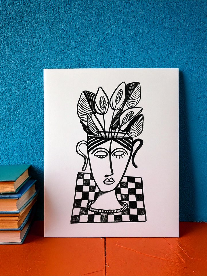 Ella and calla lilies - Giclée Fine Art Print product image (3)