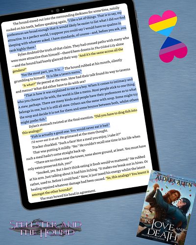 One of my favourite pieces from In Love and Death: Tracker trying to explain sexuality using the words from his youth.

#fant...