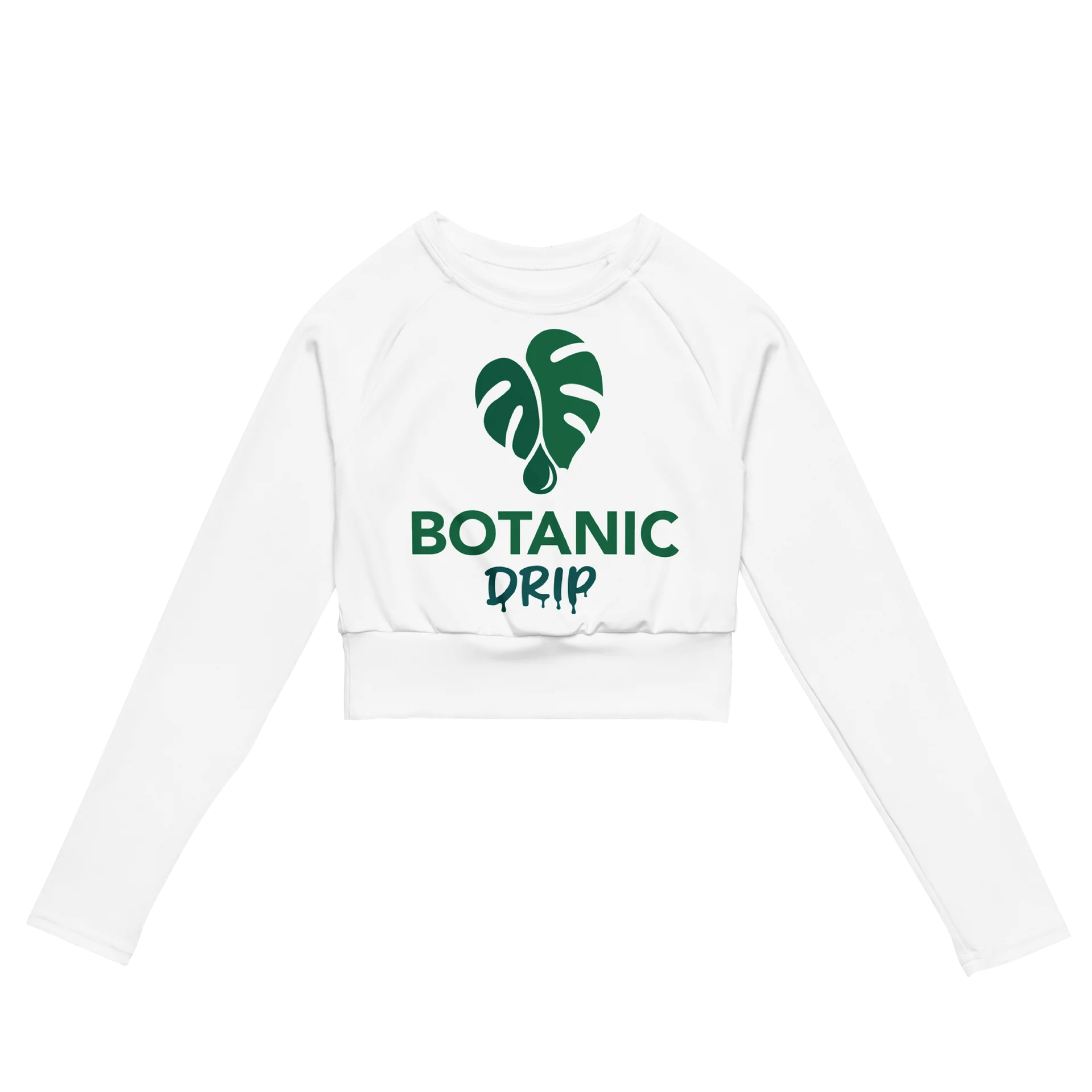 Botanic Drip Long Sleeve Crop Top product image (2)