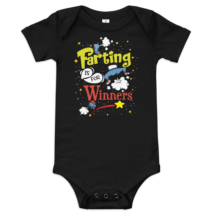 Farting Is For Winners baby onesie product image (1)