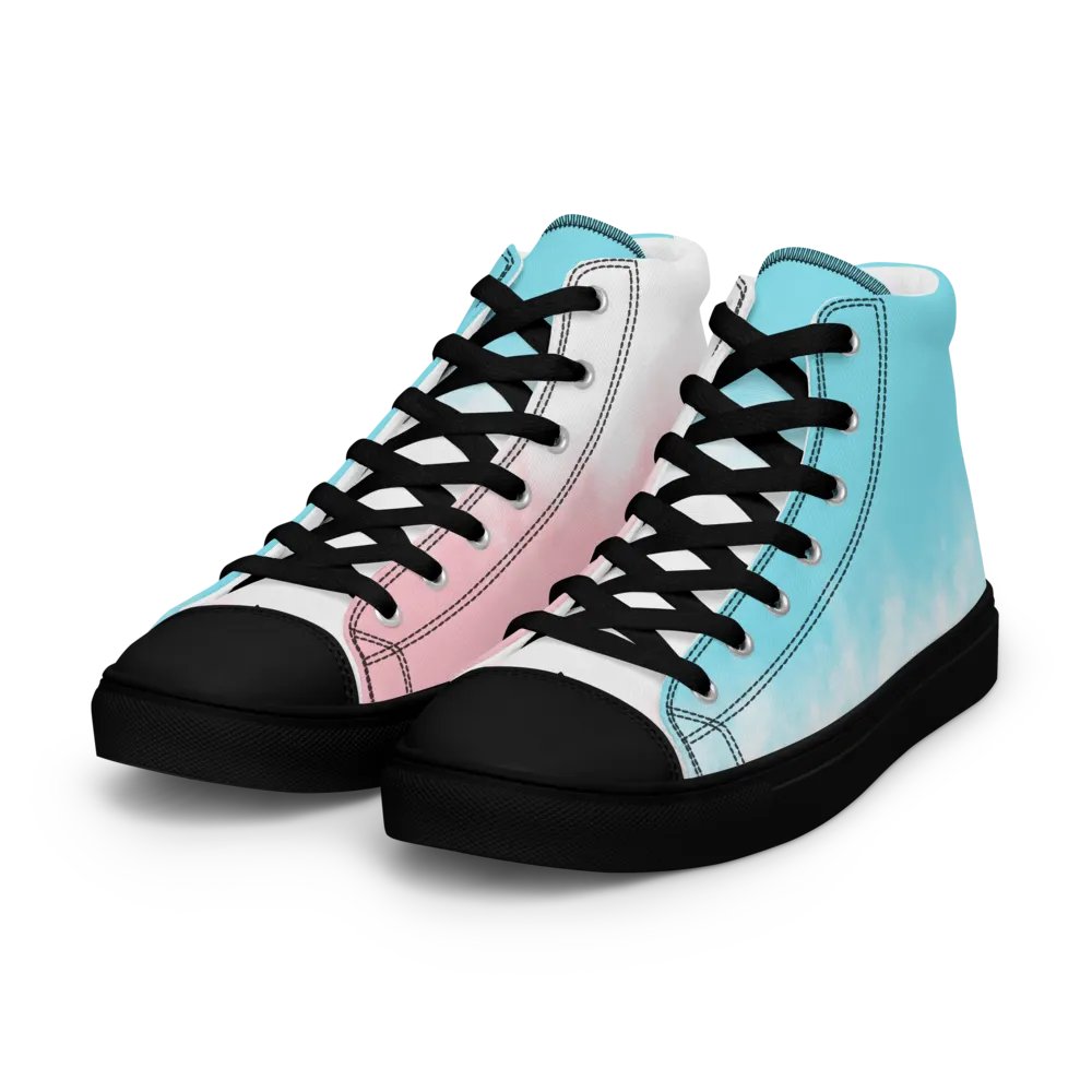 Pastel Dreams High Top Canvas Shoes product image (7)