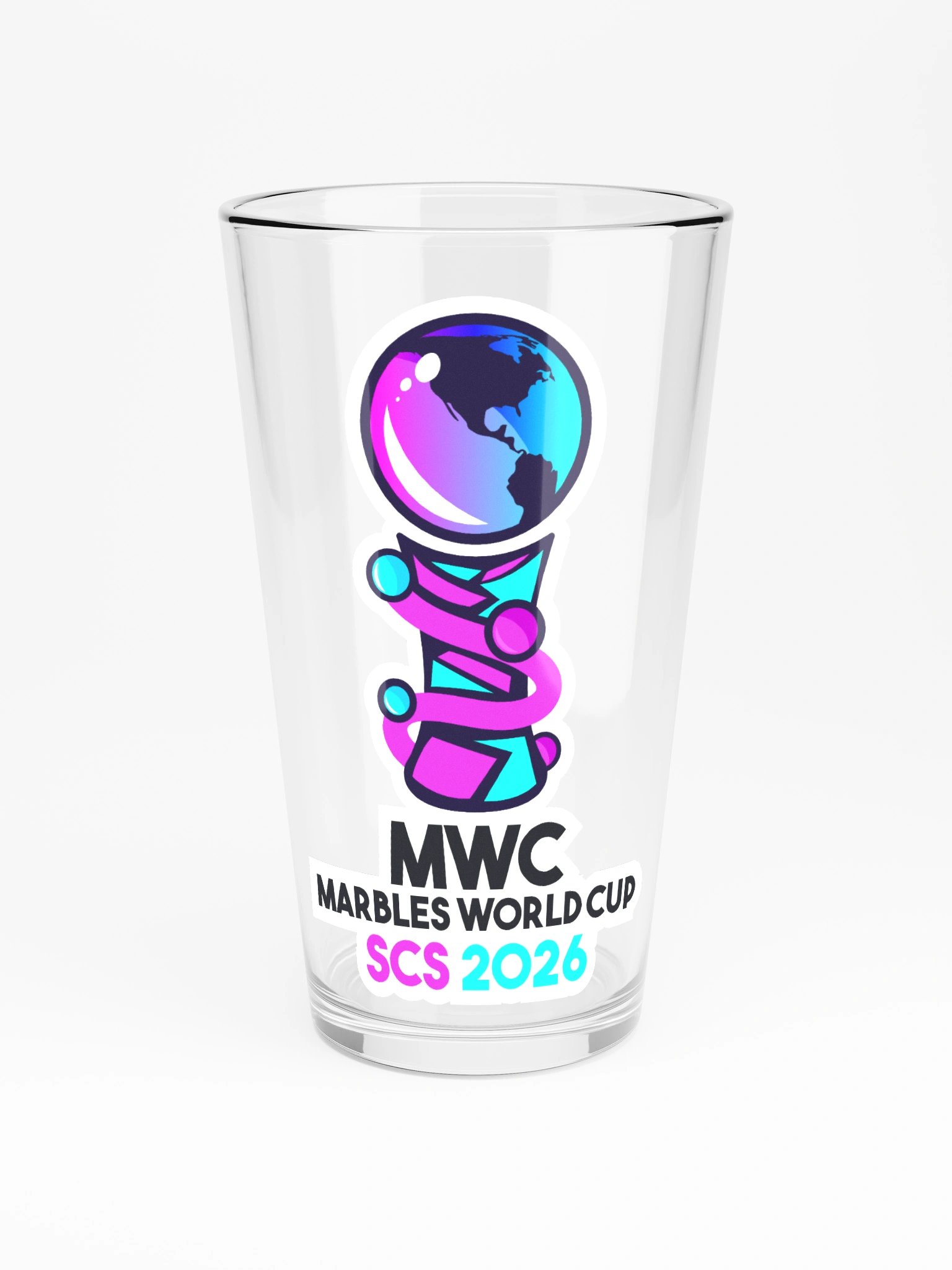 MARBLES WORLD CUP PINT GLASS product image (3)