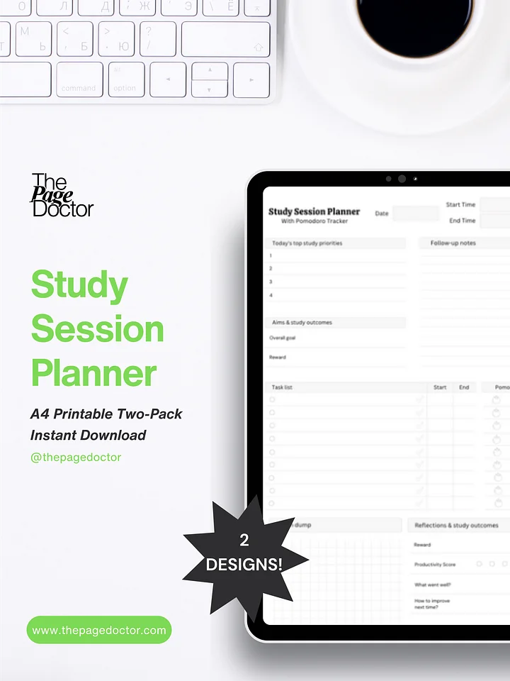 Study Session Planner | For Focused Studying product image (1)