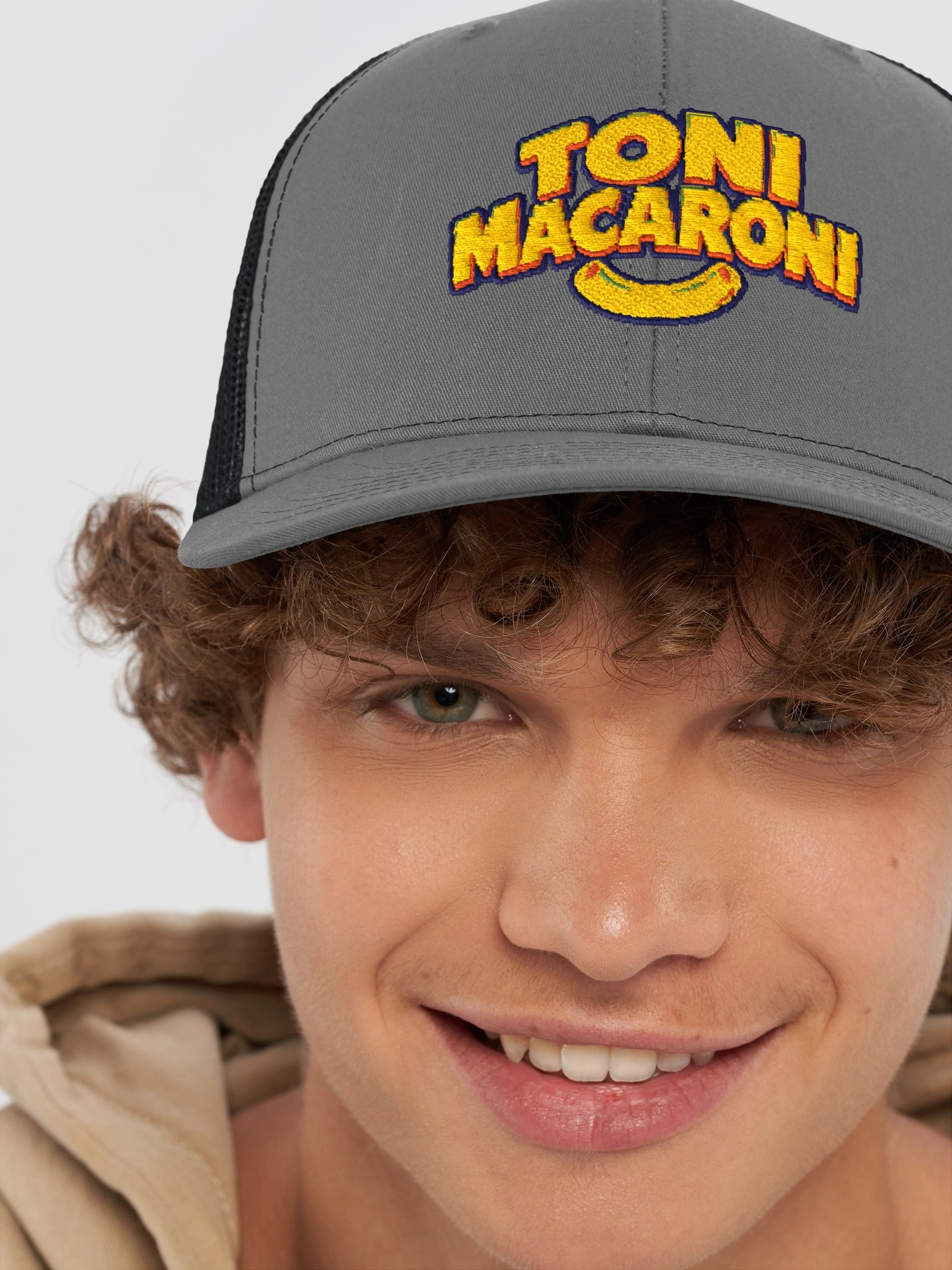 Toni Macaroni Logo Trucker Hat product image (8)