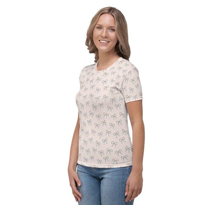 Dainty Gray Bows Women's T-Shirt product image (2)