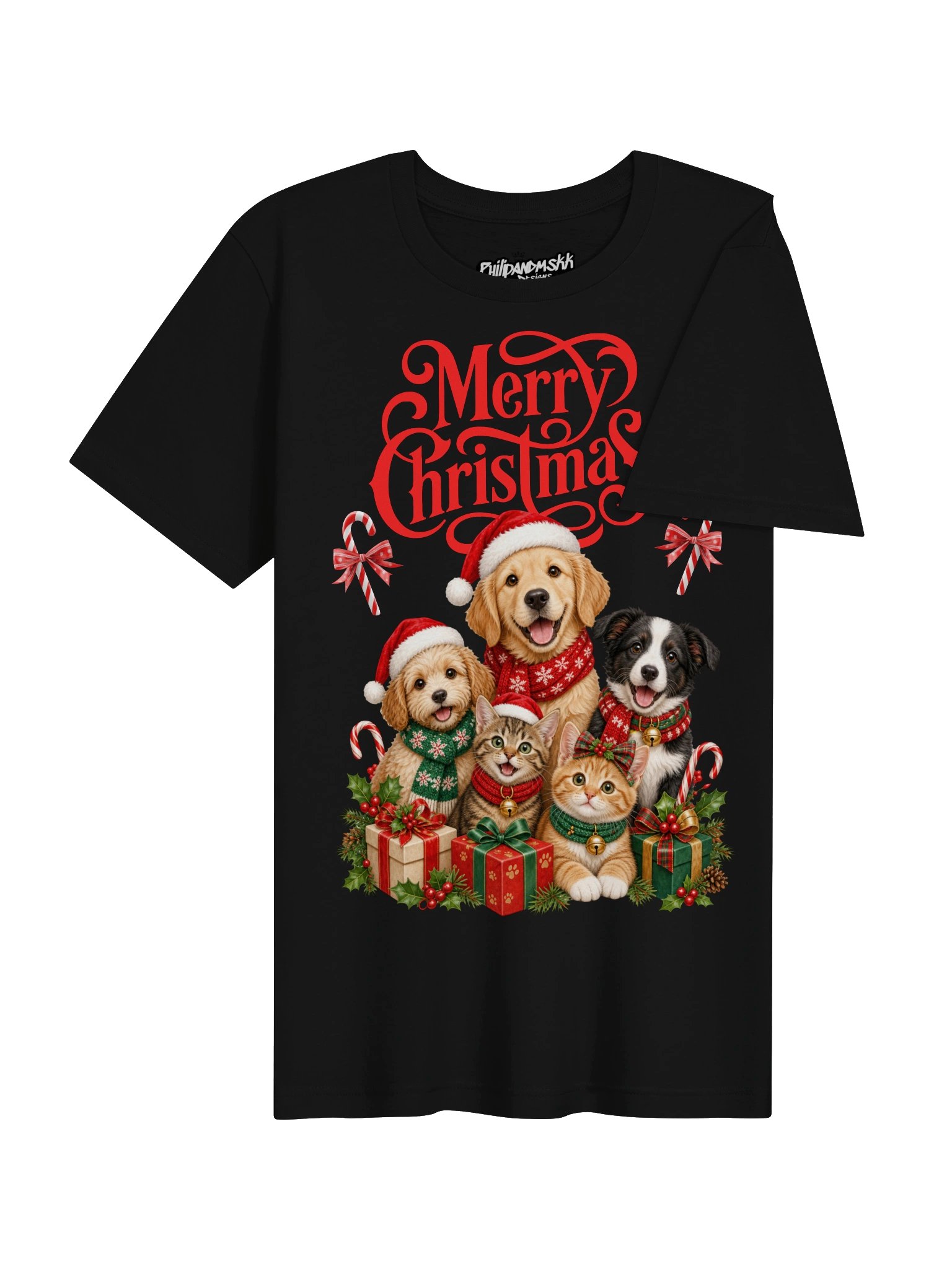Merry Christmas Cute Pets Tee product image (28)