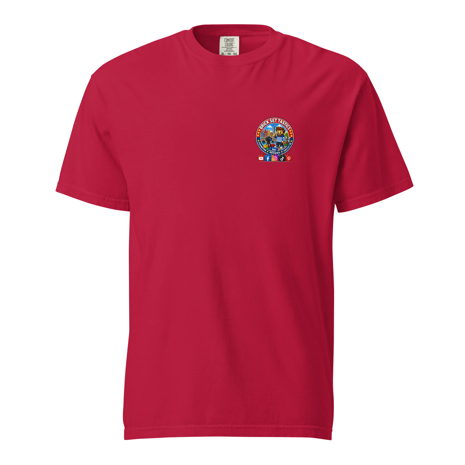 Social tshirt rood product image (1)