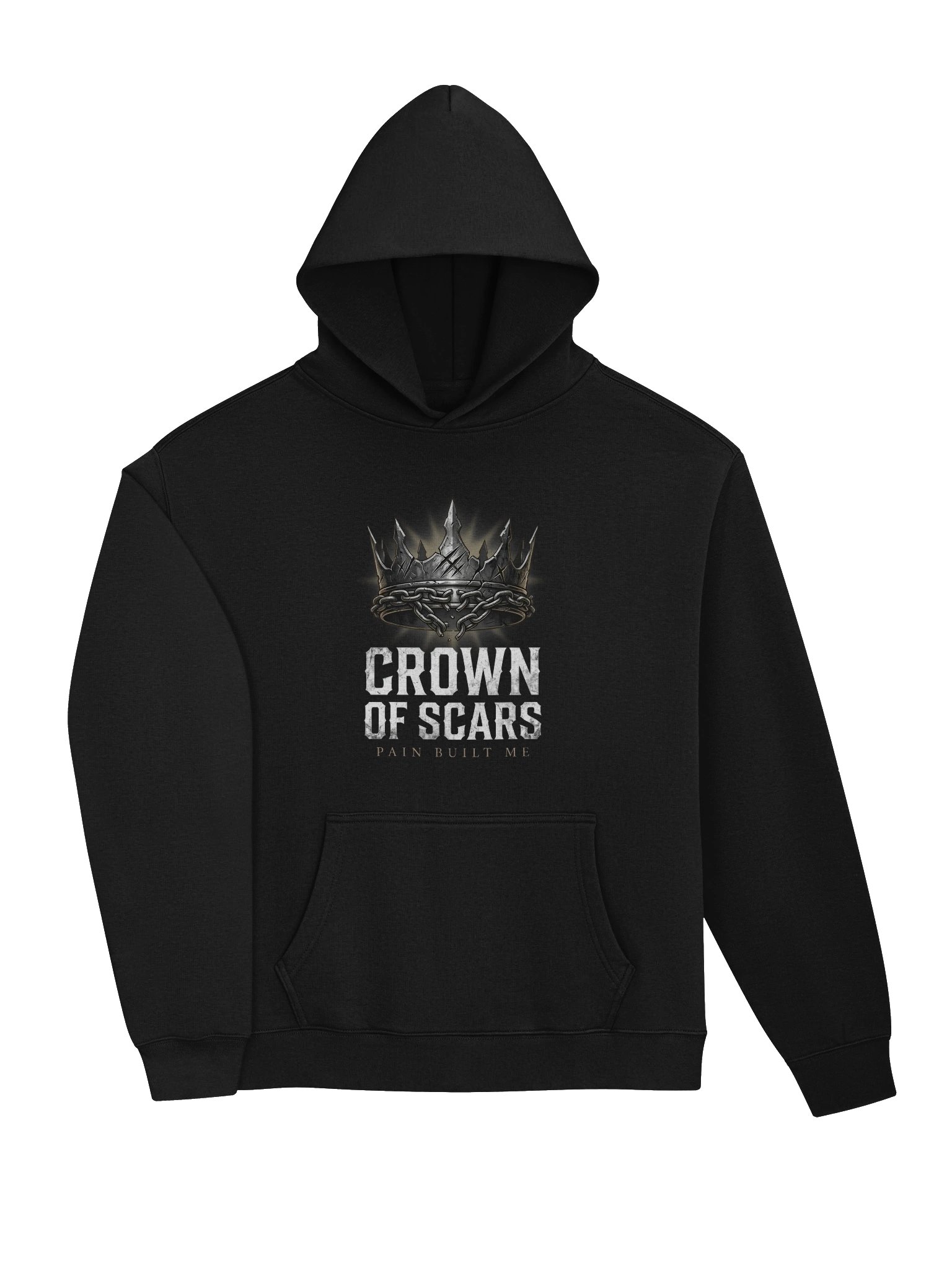 Crown of Scars Hoodie — Pain Built Me product image (3)