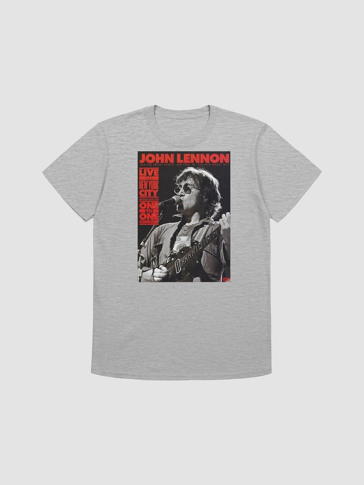John Lennon Live in New York City T-Shirt | Vintage Rock Music Graphic Tee | Classic Black & White Concert Shirt product image (1)