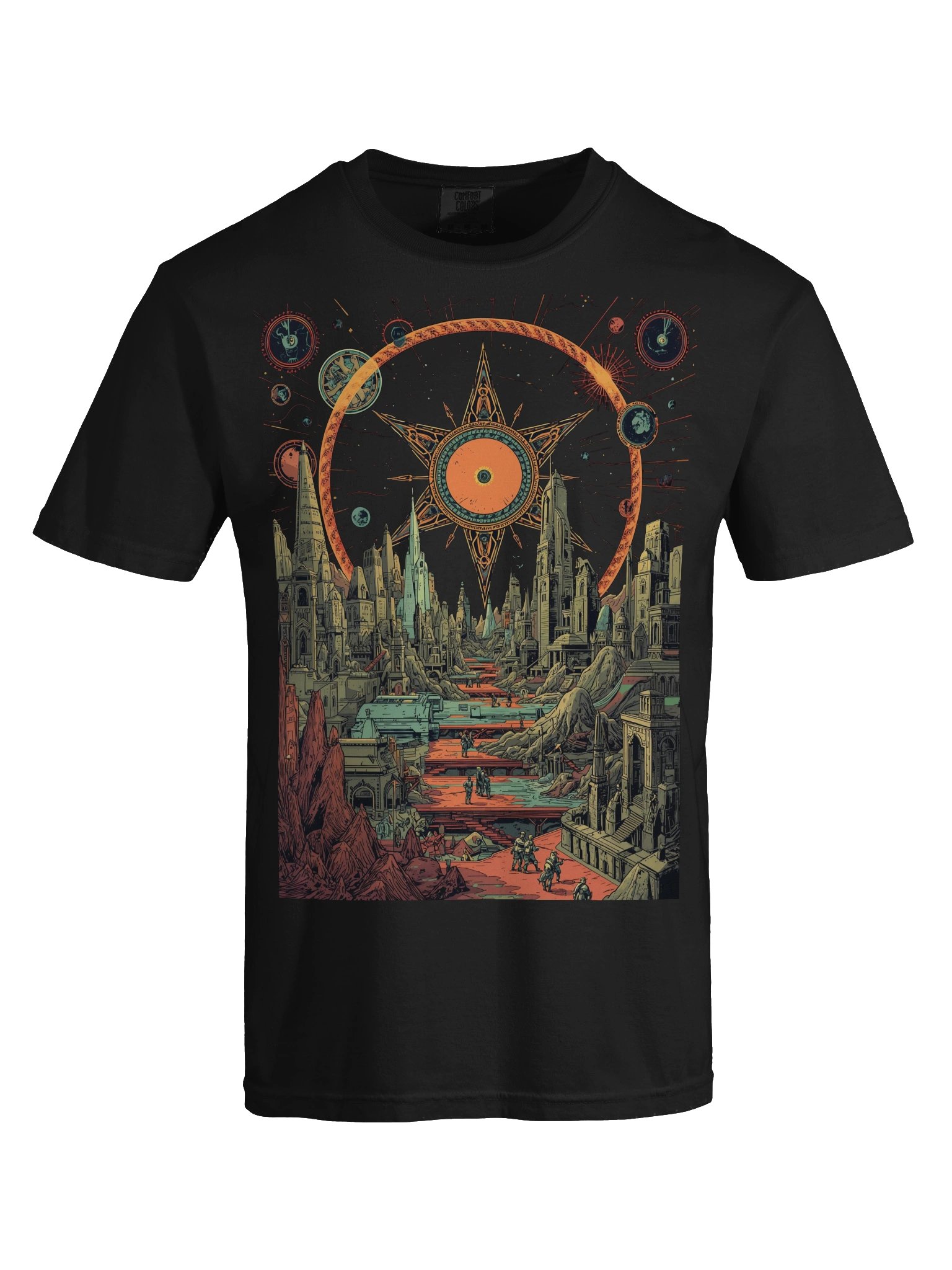 Cosmic City Portal Heavyweight T-Shirt product image (2)