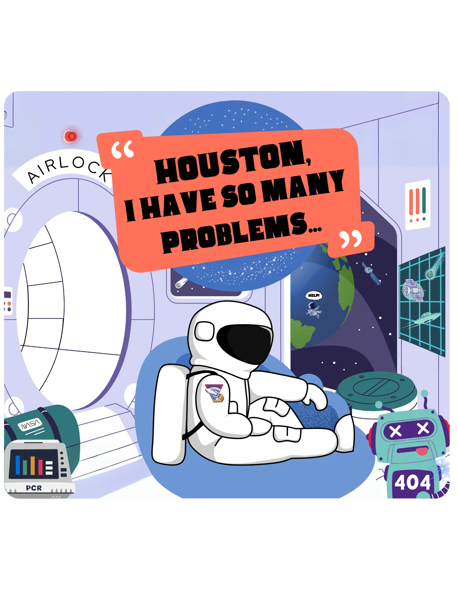 HOUSTON, I HAVE SO MANY PROBLEMS - TEE product image (28)