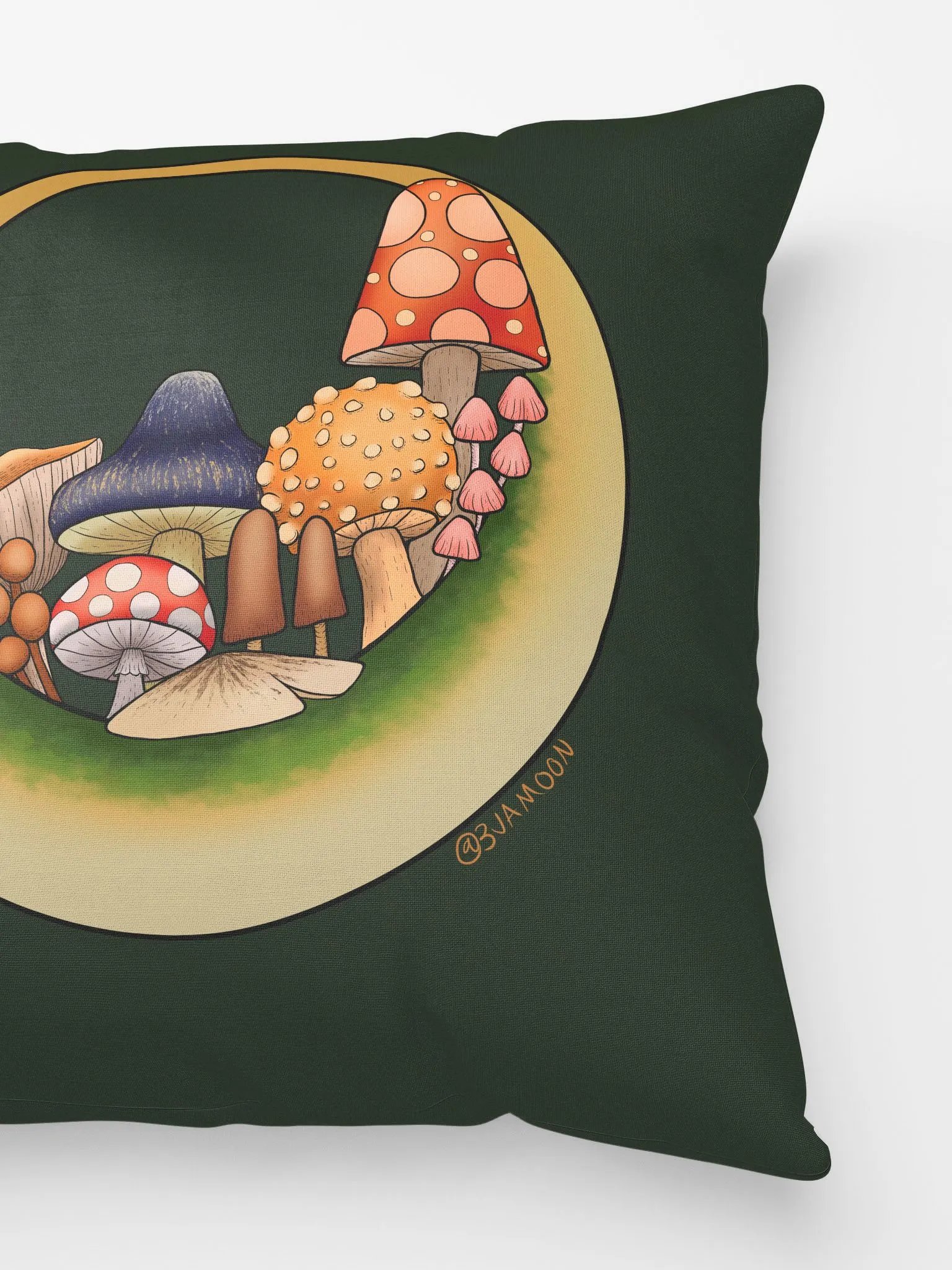 Moonie Shrooms Throw Pillow product image (3)