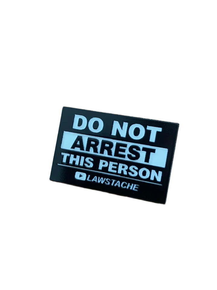 Enamel Pin - Do Not Arrest This Person product image (1)