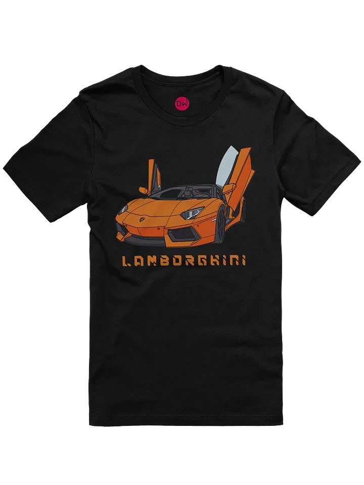 Orange Lamborghini Aventador Shirt (Retro, Sketch, Silhouette) product image (8)