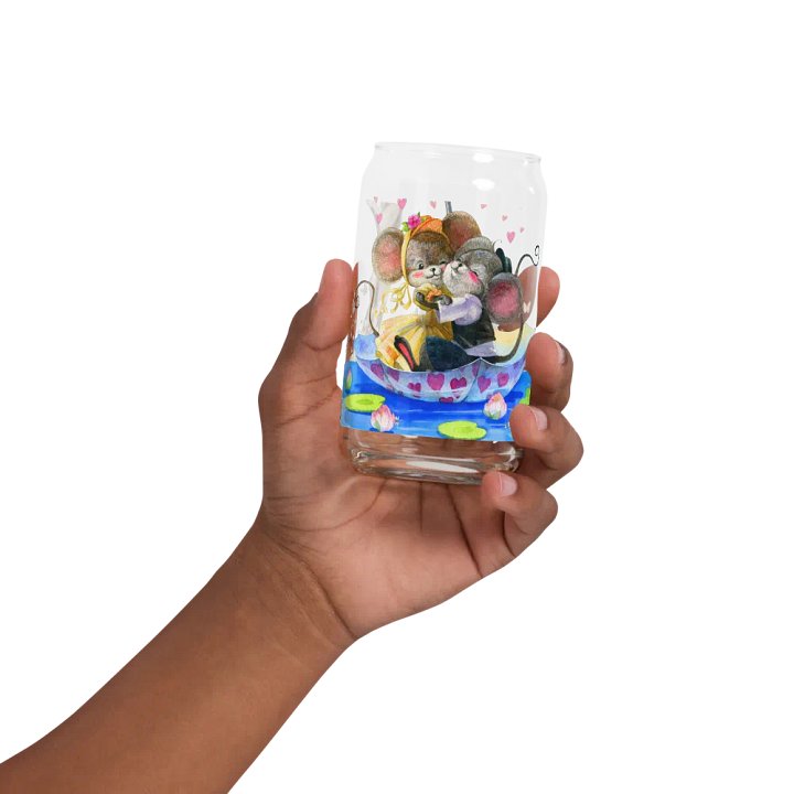 Four Seasons of Love: Sailing Into Summer Can-Shaped Glass | Romantic Summer Drinkware product image (2)