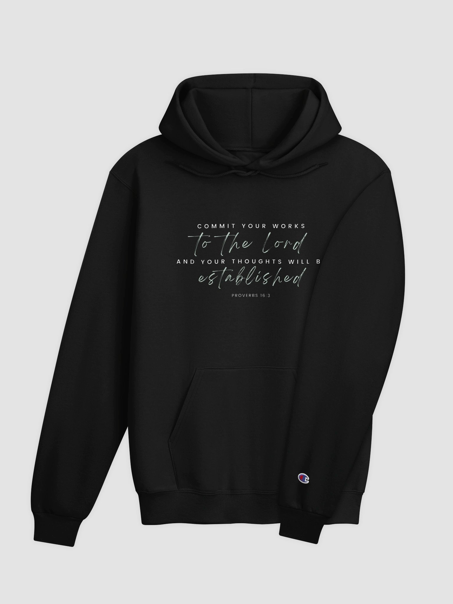 "Commit Your Works To The Lord" Heavyweight Cozy Hoodie product image (4)