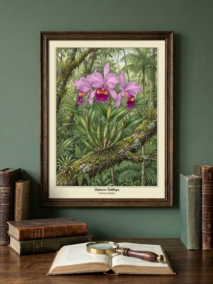 Crimson Cattleya Orchid Poster product image (2)