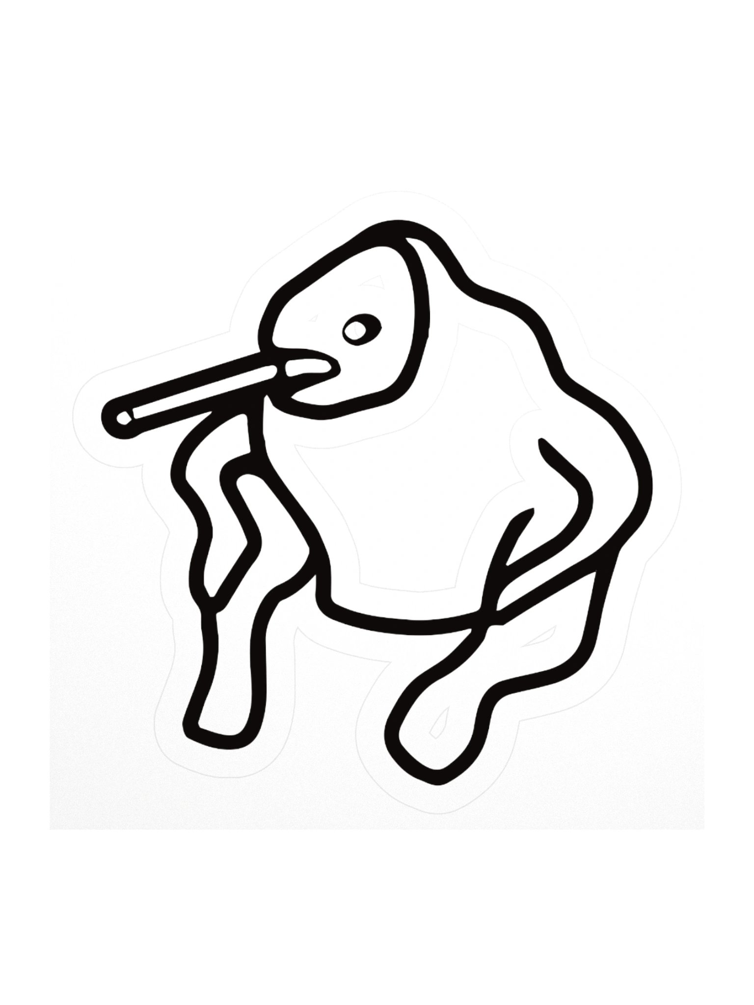 Sillybutts Simplified Logo Sticker (Normal) product image (1)