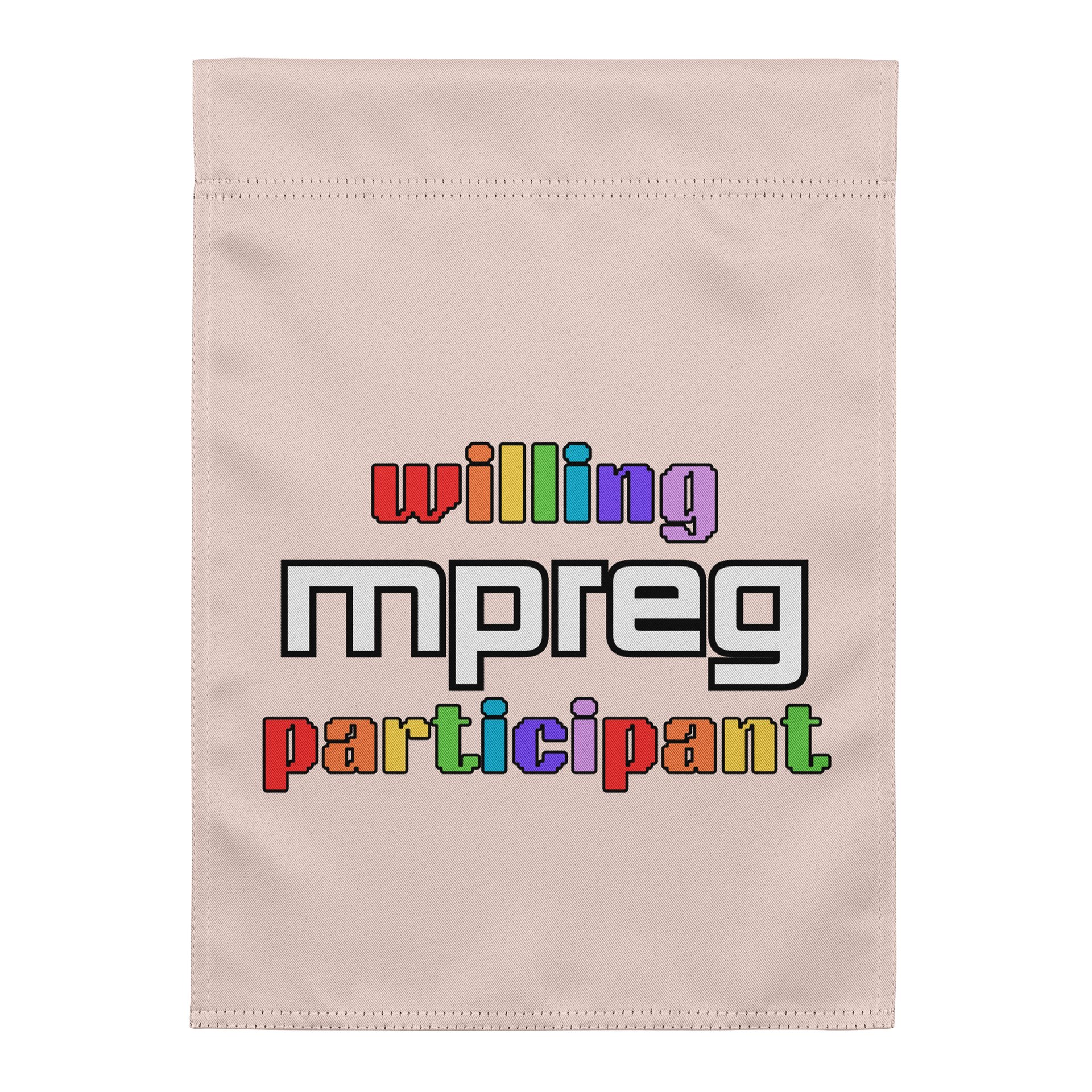 Willing Mpreg Participant Garden Flag product image (1)